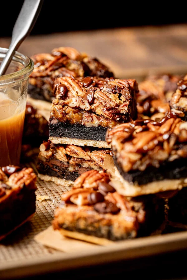Turtle Pecan Pie Brownies cover