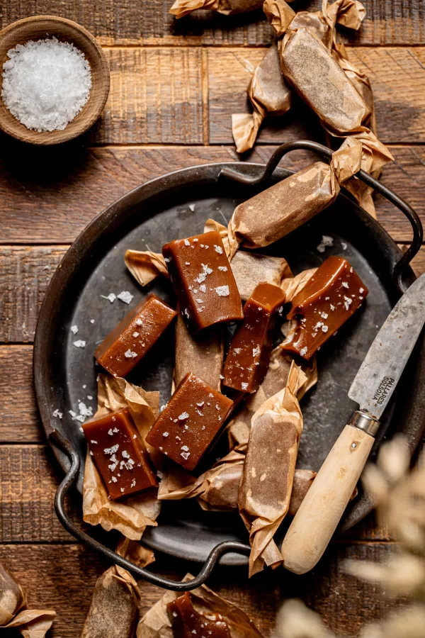 Chewy Salted Whisky Caramels cover