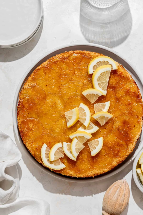 Olive Oil Lemon Upside Down Cake cover