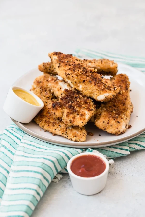 Crunchy Quinoa Crusted Chicken Tenders cover