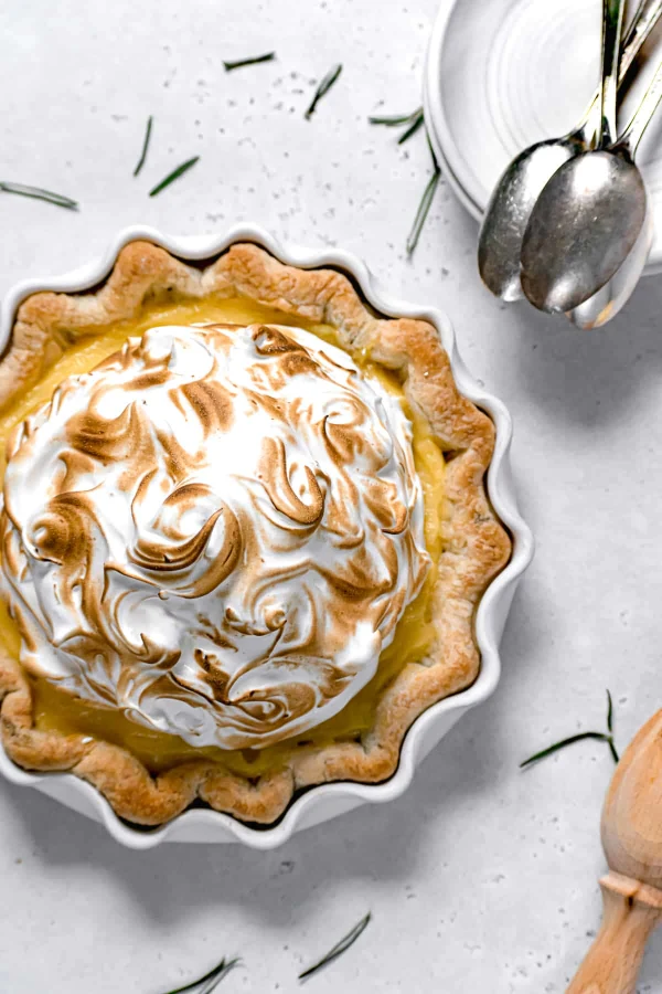 Lemon Meringue Pie with Fresh Rosemary Crust cover