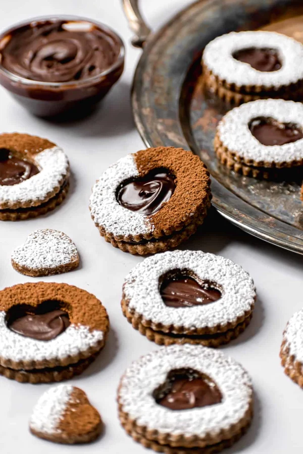 Chocolate Espresso Linzer Cookies cover