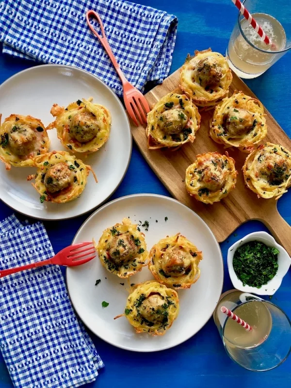 Spaghetti and Meatball Muffins cover