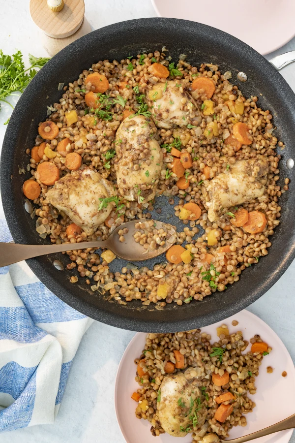 One Pot Spiced Chicken with Toasted Couscous cover