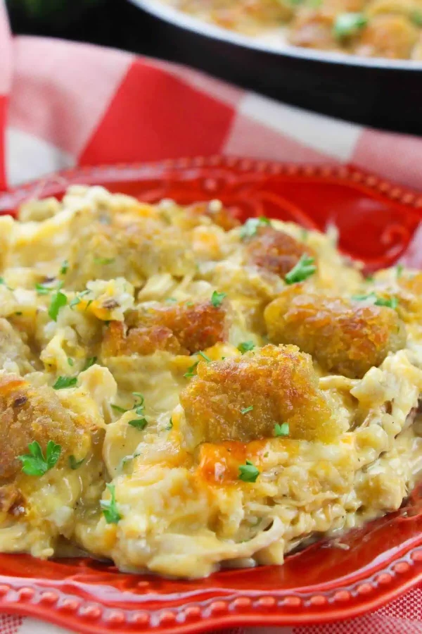 Chicken Bacon Ranch Tater Tot Casserole cover