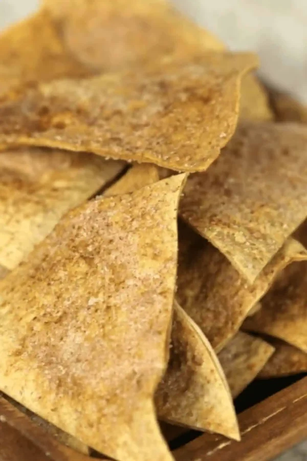Baked Cinnamon Churro Chips cover