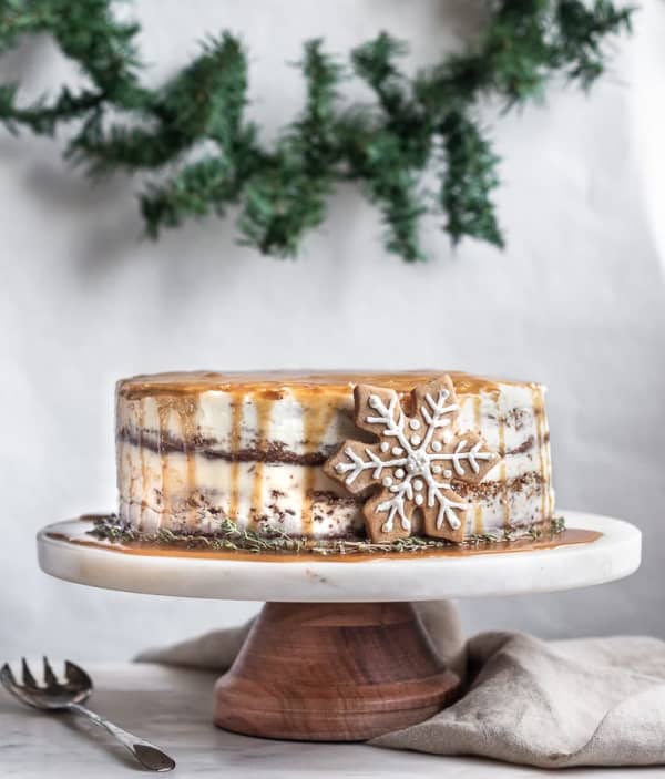 Gingerbread Cake With Orange Buttercream And Bourbon Caramel cover