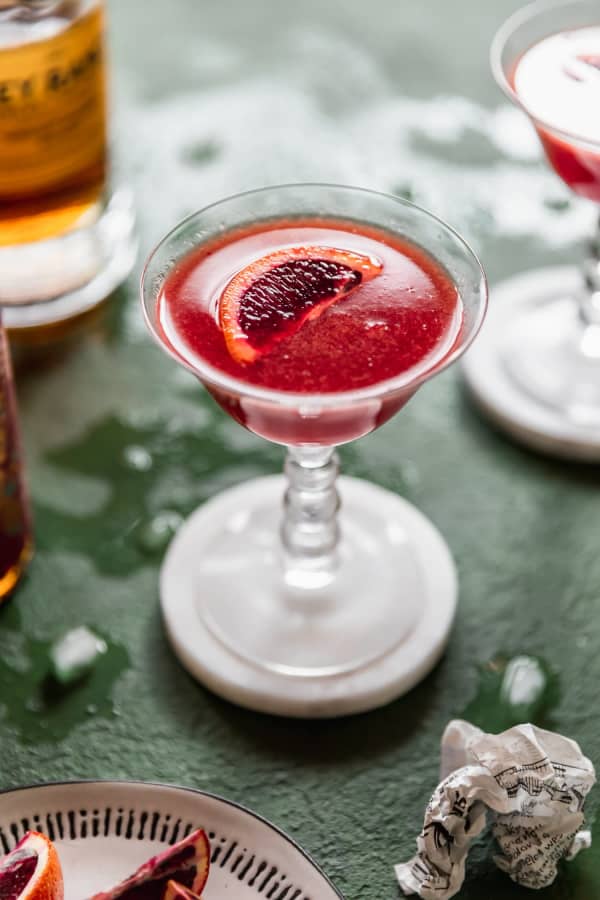 Blood Orange Bourbon Aperol Cocktail (A.K.A. The Crumpled Receipt) cover