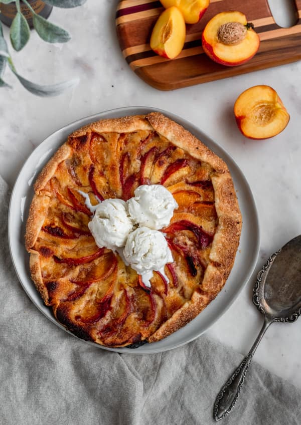 Nectarine Galette With Mascarpone Filling cover