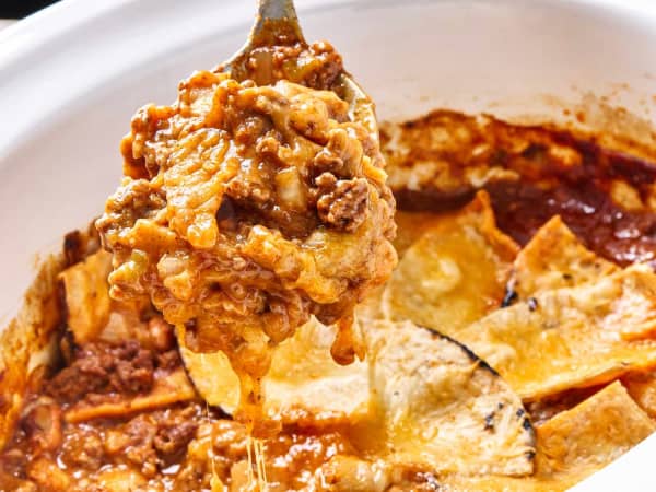 Slow Cooker Beef Enchilada Casserole cover