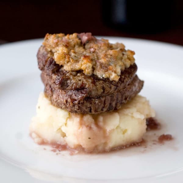 Blue Cheese Crusted Filet Mignon with Port Wine Sauce cover
